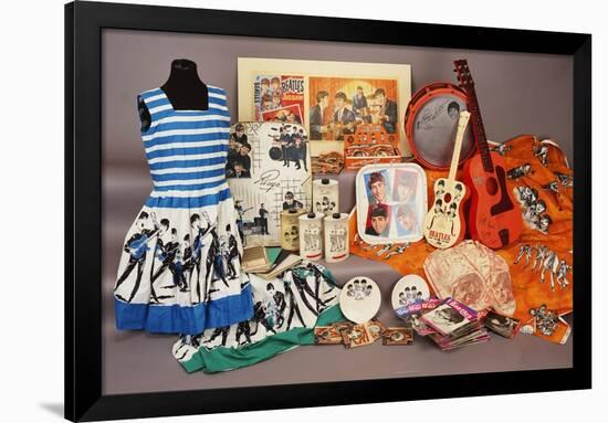 A Selection of Beatles Memorabilia, 1960s-null-Framed Giclee Print