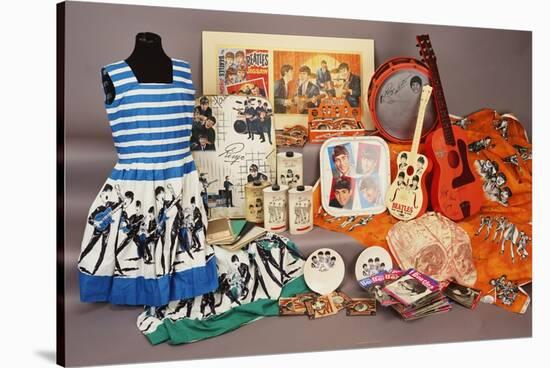 A Selection of Beatles Memorabilia, 1960s-null-Stretched Canvas