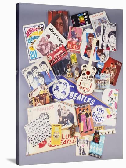 A Selection of Beatles Memorabilia, 1960s-null-Stretched Canvas