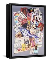 A Selection of Beatles Memorabilia, 1960s-null-Framed Stretched Canvas