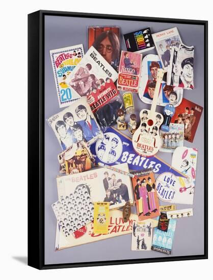 A Selection of Beatles Memorabilia, 1960s-null-Framed Stretched Canvas