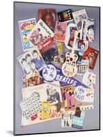 A Selection of Beatles Memorabilia, 1960s-null-Mounted Giclee Print