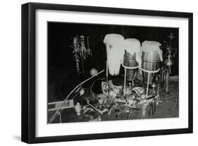 A Selection of Brazilian Percussionist Guilherme Francos Instruments, Middlesbrough, 1978-Denis Williams-Framed Photographic Print