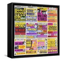 A Selection of British Concert Posters, 1960s-null-Framed Stretched Canvas