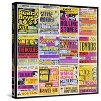 A Selection of British Concert Posters, 1960s-null-Stretched Canvas