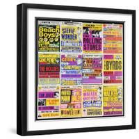 A Selection of British Concert Posters, 1960s-null-Framed Giclee Print