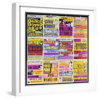 A Selection of British Concert Posters, 1960s-null-Framed Giclee Print