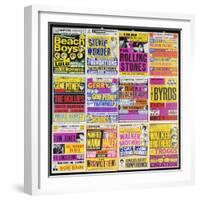 A Selection of British Concert Posters, 1960s-null-Framed Giclee Print