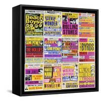 A Selection of British Concert Posters, 1960s-null-Framed Stretched Canvas