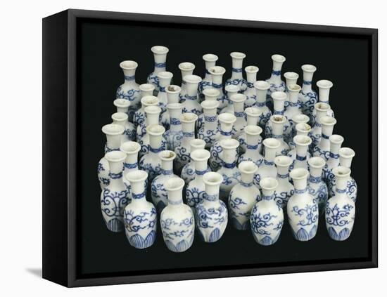 A Selection of Chinese Vases Recovered from the Nanking Cargo-null-Framed Stretched Canvas