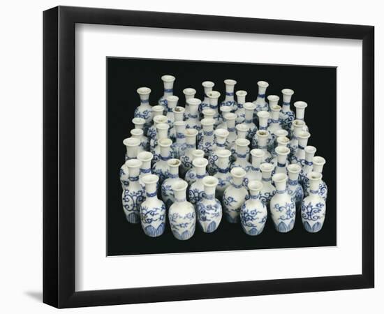 A Selection of Chinese Vases Recovered from the Nanking Cargo-null-Framed Giclee Print