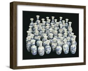 A Selection of Chinese Vases Recovered from the Nanking Cargo-null-Framed Giclee Print