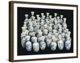 A Selection of Chinese Vases Recovered from the Nanking Cargo-null-Framed Giclee Print