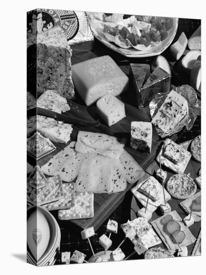A Selection of Danish Cheeses, 1963-Michael Walters-Stretched Canvas