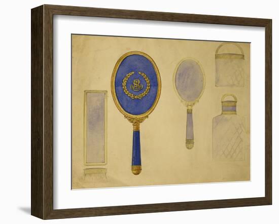 A Selection of Designs from the House of Carl Faberge Including an Oval Hand Mirror-Carl Fabergé-Framed Giclee Print