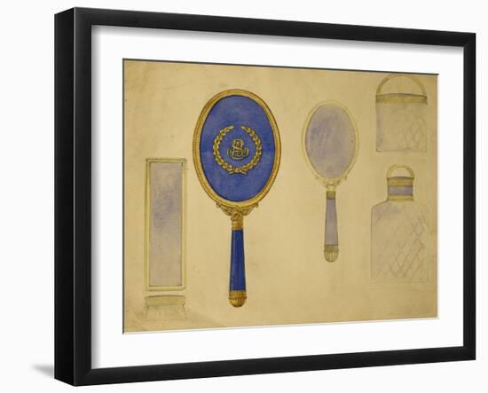 A Selection of Designs from the House of Carl Faberge Including an Oval Hand Mirror-Carl Fabergé-Framed Giclee Print