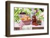 A Selection of Fruit on a Table in a Garden-Eising Studio - Food Photo and Video-Framed Photographic Print