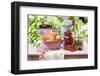 A Selection of Fruit on a Table in a Garden-Eising Studio - Food Photo and Video-Framed Photographic Print