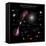 A Selection of Galaxies Shown to the Same Scale-null-Framed Stretched Canvas