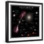 A Selection of Galaxies Shown to the Same Scale-null-Framed Premium Photographic Print
