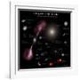 A Selection of Galaxies Shown to the Same Scale-null-Framed Photographic Print