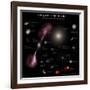 A Selection of Galaxies Shown to the Same Scale-null-Framed Photographic Print