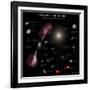 A Selection of Galaxies Shown to the Same Scale-null-Framed Photographic Print