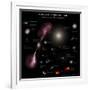 A Selection of Galaxies Shown to the Same Scale-null-Framed Photographic Print