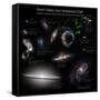 A Selection of Galaxies Smaller Than the Milky Way Shown to the Same Scale-null-Framed Stretched Canvas