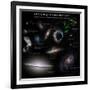 A Selection of Galaxies Smaller Than the Milky Way Shown to the Same Scale-null-Framed Photographic Print