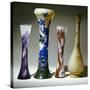 A Selection of Galle Bouble Overlay and Fire-Polished Vases-Émile Gallé-Stretched Canvas