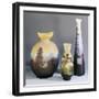 A Selection of Galle Double-Overlay and Acid-Etched Vases, Galle-Émile Gallé-Framed Giclee Print