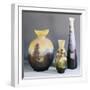 A Selection of Galle Double-Overlay and Acid-Etched Vases, Galle-Émile Gallé-Framed Giclee Print