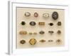 A Selection of Renaissance Style, Napoleonic, Late Georgian and Victorian Rings-null-Framed Giclee Print