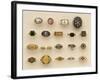 A Selection of Renaissance Style, Napoleonic, Late Georgian and Victorian Rings-null-Framed Giclee Print