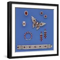 A Selection of Ruby and Diamond Jewellery-null-Framed Giclee Print