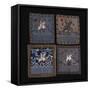 A Selection of Silk Civil Rank Badges Depicting Birds and Flowers-null-Framed Stretched Canvas