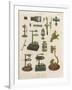 A Selection of 'single' Microscopes-null-Framed Art Print