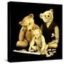 A Selection of Steiff Teddy Bears Doing a Jigsaw Puzzle-Steiff-Stretched Canvas