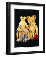 A Selection of Teddy Bears-null-Framed Giclee Print