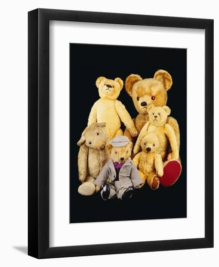 A Selection of Teddy Bears-null-Framed Giclee Print