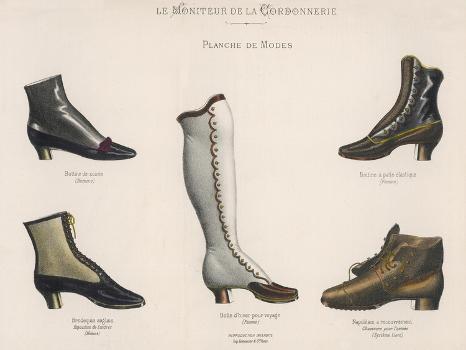 A Selection of Victorian Shoes and Boots for Men and Women' Print |  AllPosters.com
