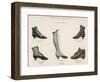 A Selection of Victorian Shoes and Boots for Men and Women-null-Framed Art Print