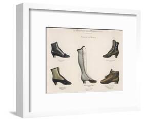 A Selection of Victorian Shoes and Boots for Men and Women-null-Framed Art Print