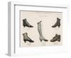 A Selection of Victorian Shoes and Boots for Men and Women-null-Framed Art Print