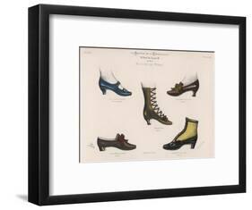 A Selection of Victorian Shoes and Boots for Men and Women-null-Framed Art Print