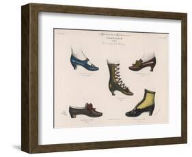 A Selection of Victorian Shoes and Boots for Men and Women-null-Framed Art Print