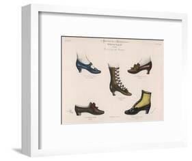 A Selection of Victorian Shoes and Boots for Men and Women-null-Framed Art Print