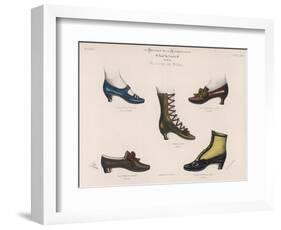 A Selection of Victorian Shoes and Boots for Men and Women-null-Framed Art Print