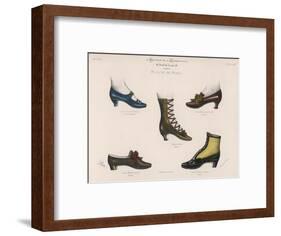 A Selection of Victorian Shoes and Boots for Men and Women-null-Framed Art Print